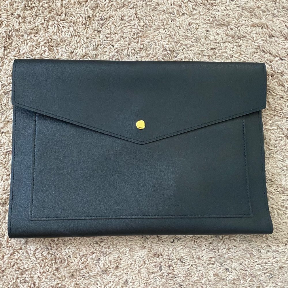 Glass Ladder & Co. black portfolio clutch